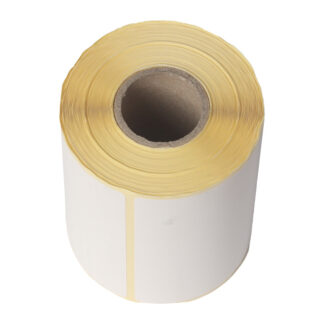 Thermoetiket, Rektangulær, TOP, Udvendig vikling, 104.00 x 51.00 mm, kernediameter: 40 mm, andre syntetiske papirer, Permanent, hvid, rulle a 940 etiketter, FSC Mix Credit