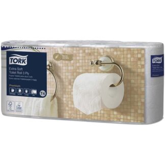 Toiletpapir, Tork, Premium, T4, 3 lag, hvid x 19.10m, kasse a 56 ruller, FSC Mix Credit