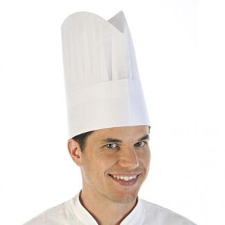 Kokkehuer, Chef hat paper, Papir, hvid, pakke a 10 stk