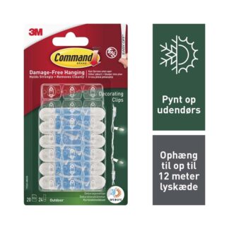 Command, 3M Command, transparent, kasse a 6 pakker
