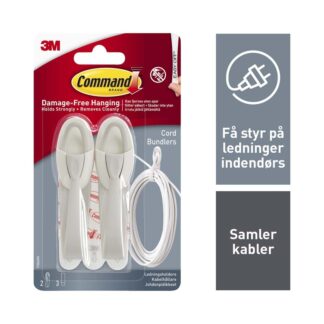 Command, 3M Command, hvid, pakke a 4 stk