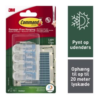 Command, 3M Command, 17017CLR-AWPU, transparent, kasse a 4 pakker