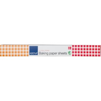 Bagepapir Silikone, ark, 41 g/m2, 380, x 420 mm, Pergamentpapir, naturlig, 18 sheets, pakke a 18 ark, Nordisk svane, Fødevaregodkendt