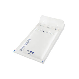 Boblepose, 12/B, 140 x 225 mm, indre dim: 215 x 120 mm, Kort side åben, peel&seel, Skræl og forsegl, hvid, vægt: 0.018 kg, pakke a 200 stk, palle 24 pakker, FSC Mix Credit