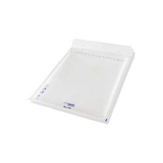 Boblepose, 19/J, 320 x 455 mm, indre dim: 445 x 300 mm, Kort side åben, peel&seel, Skræl og forsegl, hvid, vægt: 0.082 kg, pakke a 50 stk, palle 20 pakker, FSC Mix Credit