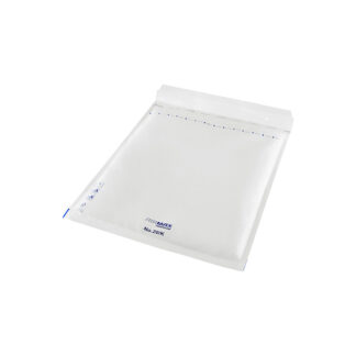 Boblepose, 20/K, 370 x 480 mm, indre dim: 470 x 350 mm, Kort side åben, peel&seel, Skræl og forsegl, hvid, vægt: 0.102 kg, pakke a 50 stk, palle 16 pakker, FSC Mix Credit