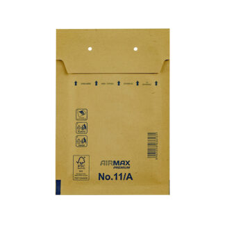 Boblepose, 11/A, 120 x 175 mm, indre dim: 165 x 100 mm, Kort side åben, peel&seel, Skræl og forsegl, brun, vægt: 0.014 kg, pakke a 200 stk, palle 36 pakker, FSC Mix Credit