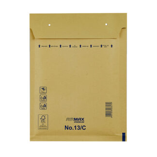 Boblepose, 13/C, 170 x 225 mm, indre dim: 215 x 150 mm, Kort side åben, peel&seel, Skræl og forsegl, brun, vægt: 0.021 kg, pakke a 100 stk, palle 40 pakker, FSC Mix Credit