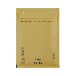 Boblepose, 14/D, 200 x 275 mm, indre dim: 265 x 180 mm, Kort side åben, peel&seel, Skræl og forsegl, brun, vægt: 0.030 kg, pakke a 100 stk, palle 32 pakker, FSC Mix Credit