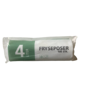 Fryseposer, 32 µm, 200 x 390 mm, LD-PE, transparent, 4 l, rulle a 100 stk, Fødevaregodkendt
