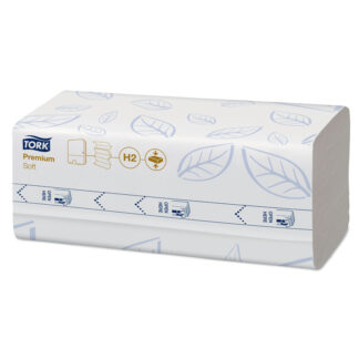 Papirhåndklæder ark, Tork, Premium Extra Soft, 2 lag, hvid, 212mmx320mm, karton a 2040 stk, FSC Mix Credit