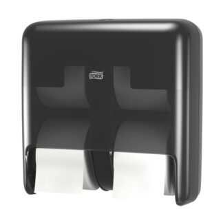 Toiletpapirdispenser ruller, Tork, T7, Optiserve 4 rolls, sort