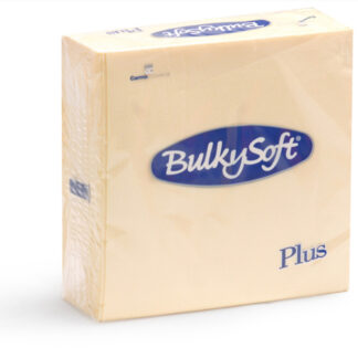 Middagsservietter, BulkySoft, 1/4-fold, 2 lag, Cream, 380mmx380mm, pakke a 40 stk