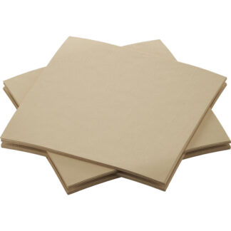 Kaffeserviet, Duni, Dunisoft, 1/4-fold, tissue, brun, 200mmx200mm, pakke a 180 stk