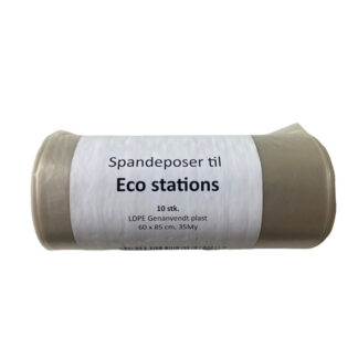 Spandeposer, 35 µm, 600 x 850 mm, LD-PE, transparent, 50 l, rulle a 10 stk