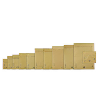 Boblepose, CD, 200 x 175 mm, indre dim: 165 x 180 mm, Kort side åben, peel&seel, Skræl og forsegl, brun, vægt: 0.020 kg, pakke a 100 stk, palle 40 pakker, FSC Mix Credit