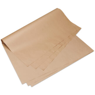Kraftpapir, 40 g/m2, 400 x 600 mm, brun, Kraft, pakke a 1000 stk, palle a 40 kartoner, Fødevaregodkendt