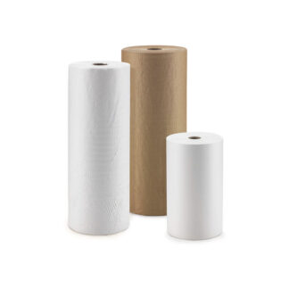 Indpakningspapir, Geami Wrap'n Go, 1 lag, 80 g/m2, 508 mm x 164.00 m, udstanset kraftpapir, brun, Rulle, palle a 30 ruller