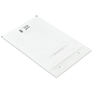 Air Bubble Mailer, Størrelse CD, 200 x 175 mm, indre dim: 165 x 180 mm, langsiden åben, Flap 50 mm, permanent tape lukning, Intet vindue, hvid, Lille master-logo, vægt: 0.009 kg, karton a 200 stk, pal