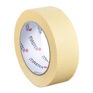 Afdækningstape, 80 grader C varmebestandig, 38 mm, x 50.00 m, samlet tykkelse 132 µm, kernediameter: 76 mm, håndrulle, crepepapir, Solvent, beige, Uden tryk, kasse a 24 ruller, palle a 2592 ruller