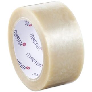 Pakketape, 48 mm, x 66.00 m, 25 µm, kernediameter: 76 mm, håndrulle, PP, Akryl, no noise, transparent, Uden tryk, pakke a 6 ruller krympepakket, kasse a 36 ruller, palle a 2376 ruller
