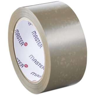 Pakketape, 48 mm, x 66.00 m, 33 µm, kernediameter: 76 mm, håndrulle, PVC, Solvent, no noise, brun, Uden tryk, pakke a 6 ruller krympepakket, kasse a 36 ruller, palle a 2376 ruller