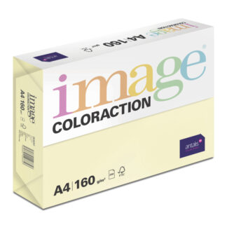 Image, Coloraction, Ørken/bleggul, Kopipapir, træfri ECF, 160g/m2, 210mm, x 297mm, A4, Smal bane, pakke a 250 ark, FSC Mix Credit EU-miljømærke