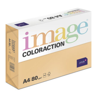 Image, Coloraction, Acapulco/Néon orange, Kopipapir, træfri ECF, 80g/m2, 210mm, x 297mm, A4, Smal bane, pakke a 500 ark, FSC Mix Credit EU-miljømærke