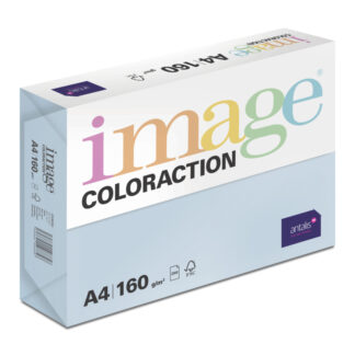Image, Coloraction, Isbjerg/bleg isblå, Kopipapir, træfri ECF, 160g/m2, 210mm, x 297mm, A4, Smal bane, pakke a 250 ark, FSC Mix Credit EU-miljømærke