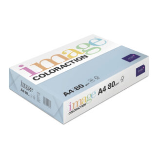 Image, Coloraction, Isbjerg/bleg isblå, Kopipapir, træfri ECF, 80g/m2, 210mm, x 297mm, A4, Smal bane, pakke a 500 ark, FSC Mix Credit EU-miljømærke
