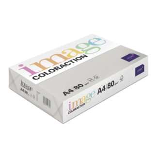 Image, Coloraction, Iceland/mid grey, Kopipapir, træfri ECF, 80g/m2, 210mm, x 297mm, A4, Smal bane, pakke a 500 ark, FSC Mix Credit EU-miljømærke