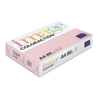 Image, Coloraction, Tropic/pale pink, Kopipapir, træfri ECF, 80g/m2, 210mm, x 297mm, A4, Smal bane, pakke a 500 ark, FSC Mix Credit EU-miljømærke