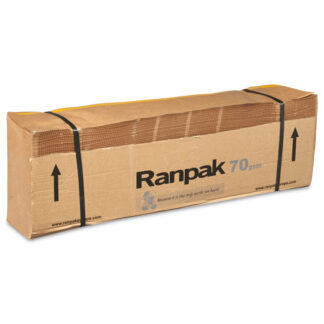Støddæmpende papir, PadPak LC, 1 lag, 70 g/m2, 760 mm x 360.00 m, Kraft, brun, Zig-zag foldet, palle a 24 stk