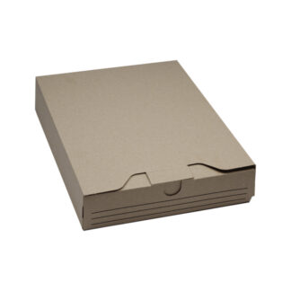 Arkivæske, indre dim: 320 x 245 x 58 mm, 1-lags, E-flute, 2.000 mm, FEFCO 0426, brun, bundt a 50 stk, FSC Mix 70%
