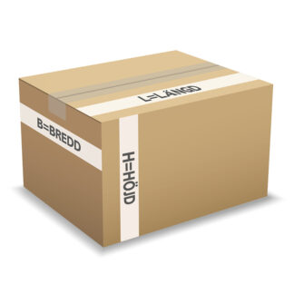Bølgepapkasse, indre dim: 780 x 580 x 725 mm, 2-lags, BC-flute, 7.000 mm, FEFCO 0201, brun, bundt a 15 stk, palle a 135 stk, FSC Mix 70%