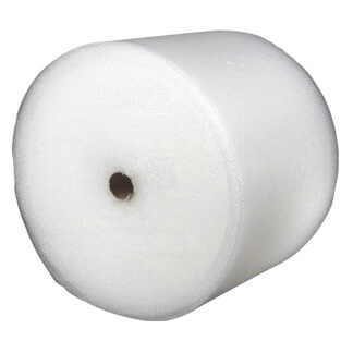 Boblefolie i ruller, 500 mm x 75.00 m, perforeret for hver 300mm, 2 lag, COEX-film, transparent, Stor boble, boblediameter: 25 mm, pose a 3 ruller