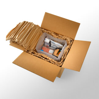 Støddæmpende papir, WrapPak, Protector Paper, 2 lag, 48*FWFS 70 360M tape, 381 mm x 360.00 m, Kraft, brun, zick-zack foldet, pakke a 1 stk