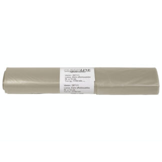 Affaldssække, 53 µm, 1000 x 1000 mm, LD-PE, transparent, 150 l, rulle a 10 poser