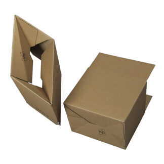 Bølgepapkasse, indre dim: 310 x 230 x 250 mm, 1-lags, B-flute, 3.000 mm, FEFCO 0711, brun, bundt a 20 stk, palle a 720 stk, FSC Mix Credit
