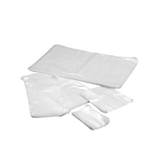 Plastikpose, 50 µm, 150 x 150 mm, LD-PE, transparent, karton a 1000 stk, Fødevaregodkendt