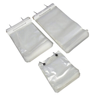 Plastikpose, 35 µm, 240 x 500 mm, LD-PE, klar, karton a 1000 stk, Fødevaregodkendt