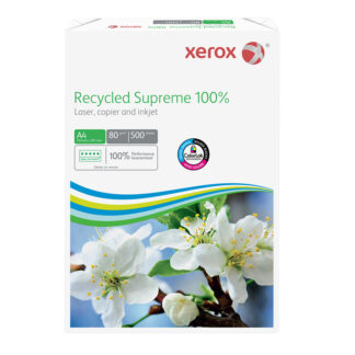 Xerox, Recycled Supreme 100%, white, ColorLok, Kopipapir, 100 % genbrug, 80g/m2, 210mm x 297mm, A4, Smal bane, pakke a 500 ark, FSC Recycled Credit, 003R95860