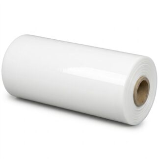Maskinstrækfilm, Høj effekt, cast, 250% stræk, 17 µm, 500 mm x 2100.00 m, kernediameter: 76 mm, Kernelængde:515 mm, LLD-PE, Indvendig klæb, hvid, rullevægt: 17.50 kg, palle a 45 ruller, palle a 30 rul