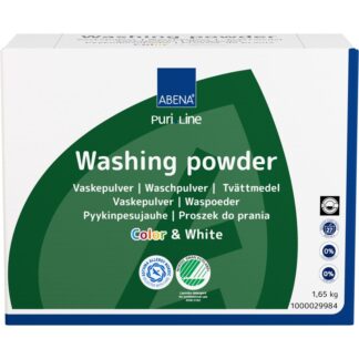 Vaskepulver, Kulørt og hvidt uden farve og, Puri-Line 1, 65kg