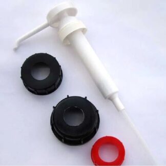 Doseringsudstyr, 40/43/55/61mm, 30ml, Doseringspumpe til gevind, hvid