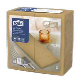 Middagsservietter, Tork, Linstyle, 1/8-Fold, kiks, 390mmx390mm, pakke a 50 stk, FSC Mix Credit
