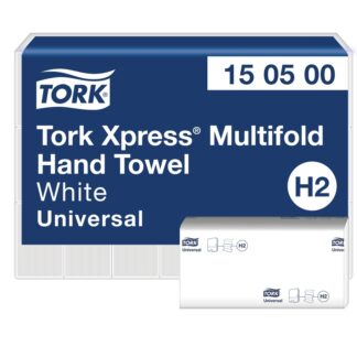 Papirhåndklæder ark, Tork, Universal, H2, 1 lag, ubleget, 196mmx255mm, 5040 stk, FSC Recycled Credit