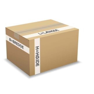 Bølgepapkasse, indre dim: 140 x 140 x 150 mm, 1-lags, B-flute, 3.000 mm, FEFCO 0201, brun, bundt a 25 stk, palle a 2400 stk, FSC Mix 70%